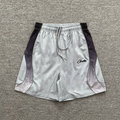 Corteiz trendy street style summer contrasting embroidery retro casual reflective strip design quick drying beach drawstring shorts