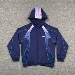Corteiz Devil's Island patchwork embroidery reflective high street loose men's and women's cardigans hooded windbreakers for spring and autumn