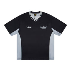 Cortez Island Training Jersey Devil's Island V-neck Short sleeved Shirt Tee Quick drying