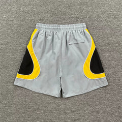 Corteiz Embroidered LOGO Color Contrast Splicing Sports Shorts for Men and Women, Loose Speed Drying Pentagram Pants, Summer Casual Pants