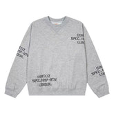 Corteiz Devil's Island Embroidered Letter Printed Velvet Round Neck Hoodie Men's and Women's Casual Pants Set ins
