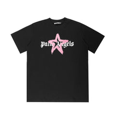 Palm Angels Gothic Star Graphic Oversized Tee