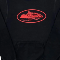 Corteiz Alcatraz Hoodie Black/Red
