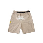 Corteiz Guerillaz 21 Cargo Shorts Beige
