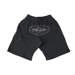 Corteiz Alcatraz Shorts Triple Black