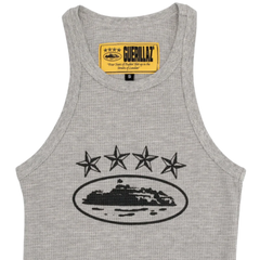 Corteiz 4Starz Alcatraz Womens Tank Top Grey