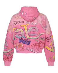 Vale Forever Rhinestone Graffiti Hoodie