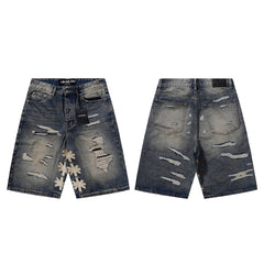 LOST SHDWS Grunge Denim Jorts