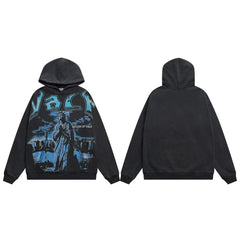 Vale Forever Liberty Gothic Vintage Pullover Hoodie