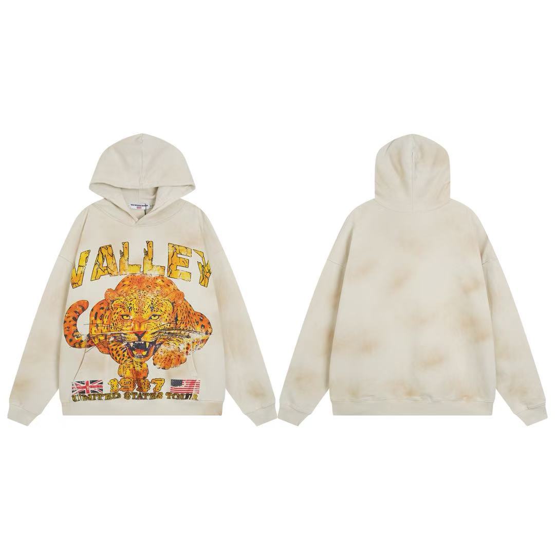 Vale Forever Retro Leopard Vintage Pullover Hoodie