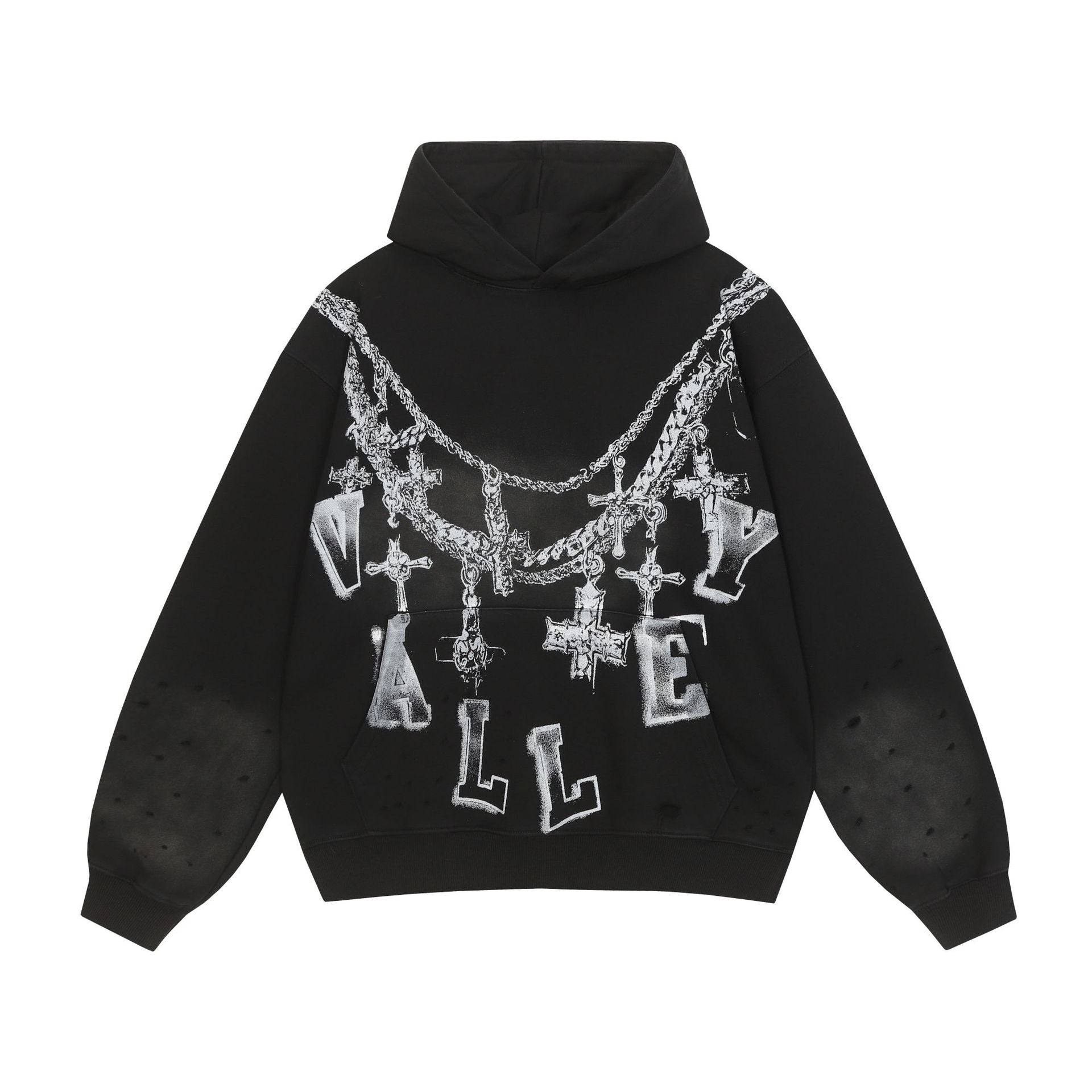 Vale Forever Chain Cross Hoodie