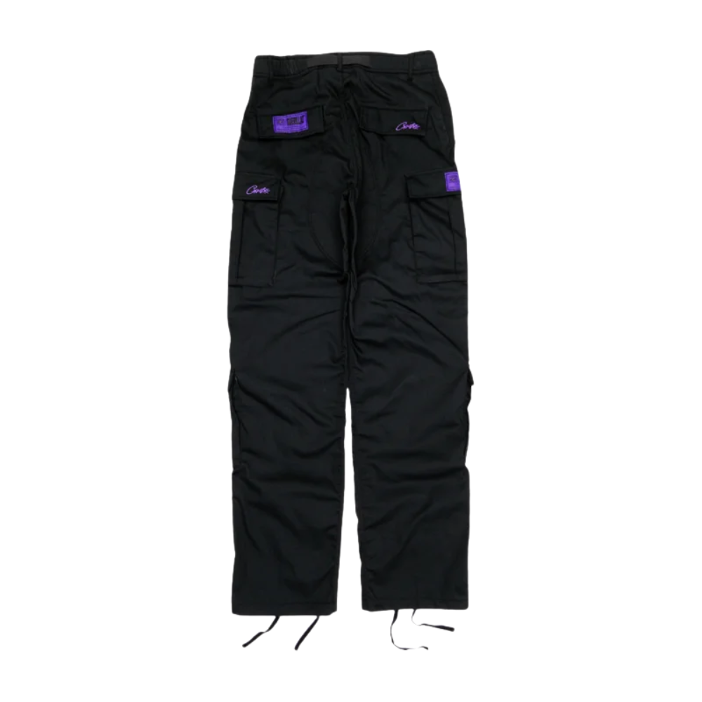 Corteiz Purp Guerillaz Cargos Black/Purple