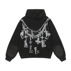 Vale Forever Chain Cross Hoodie
