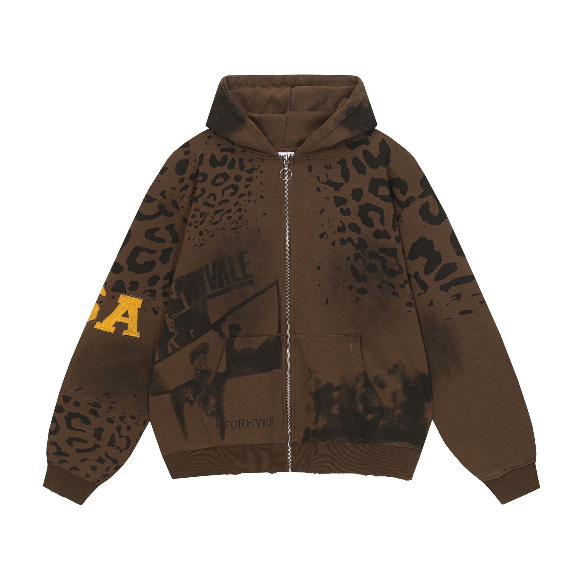 Vale Forever Leopard Graphic Hoodie