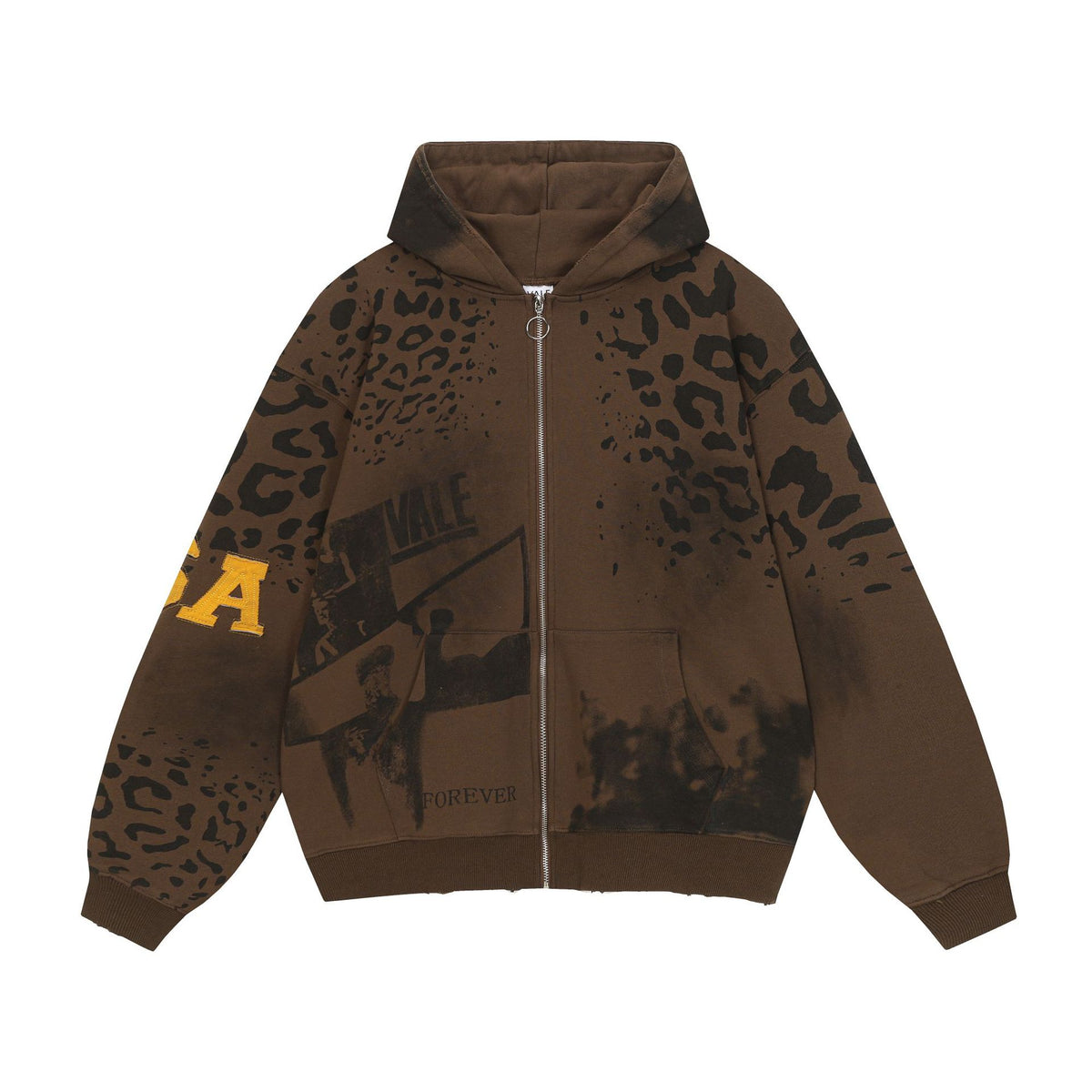 Vale Forever Leopard Graphic Hoodie