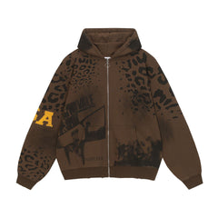 Vale Forever Leopard Graphic Hoodie