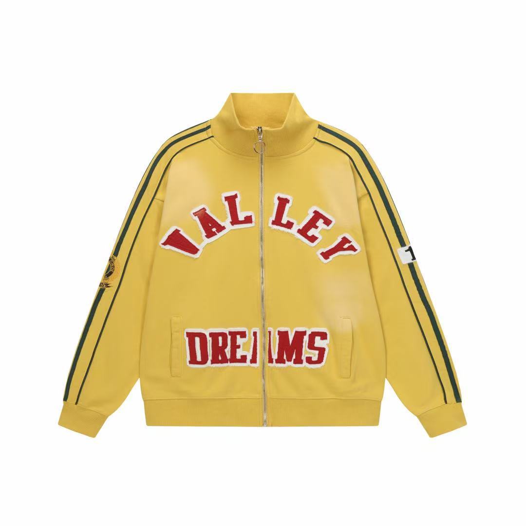 Vale Forever Yellow Varsity Chenille Zip Jacket