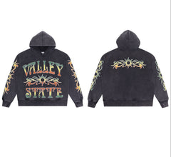 Vale Forever Black Tribal Sun Hoodie