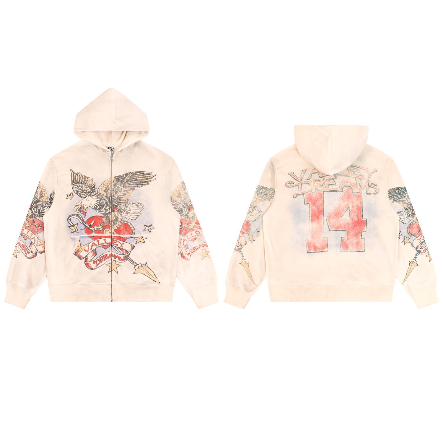 Vale Forever Valley Dreams Eagle Zip Hoodie
