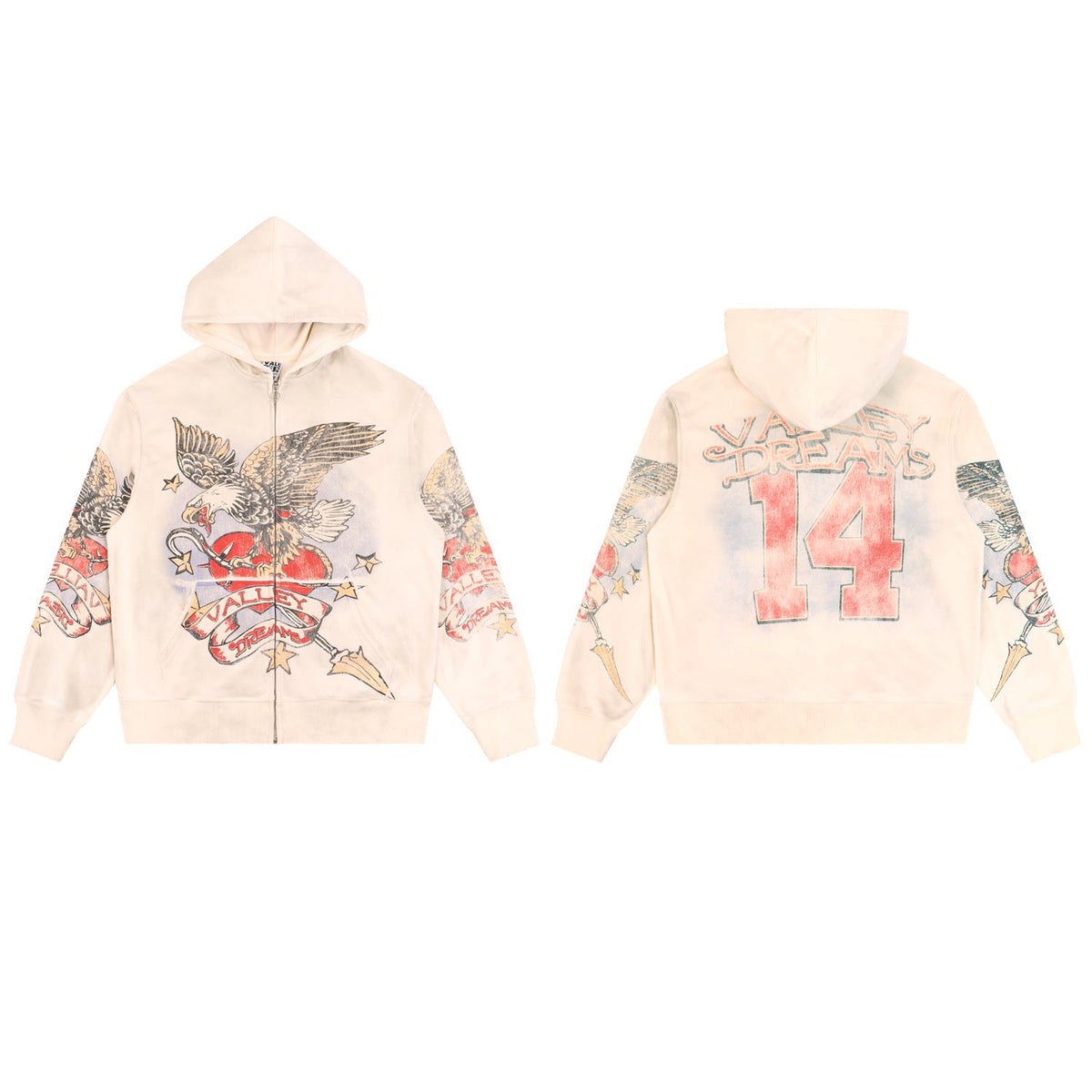 Vale Forever Valley Dreams Eagle Zip Hoodie