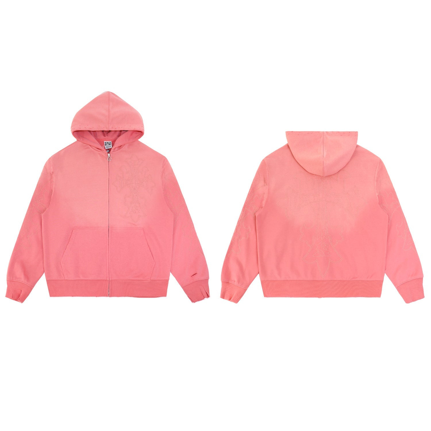 Vale Forever Pink Cross Hoodie