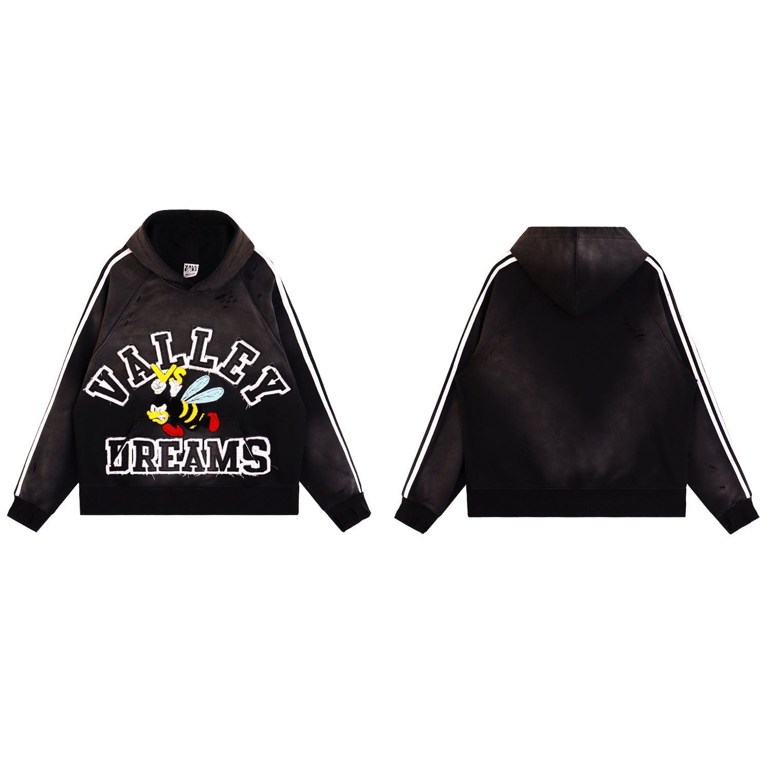 Vale Forever Distressed Bee Hoodie