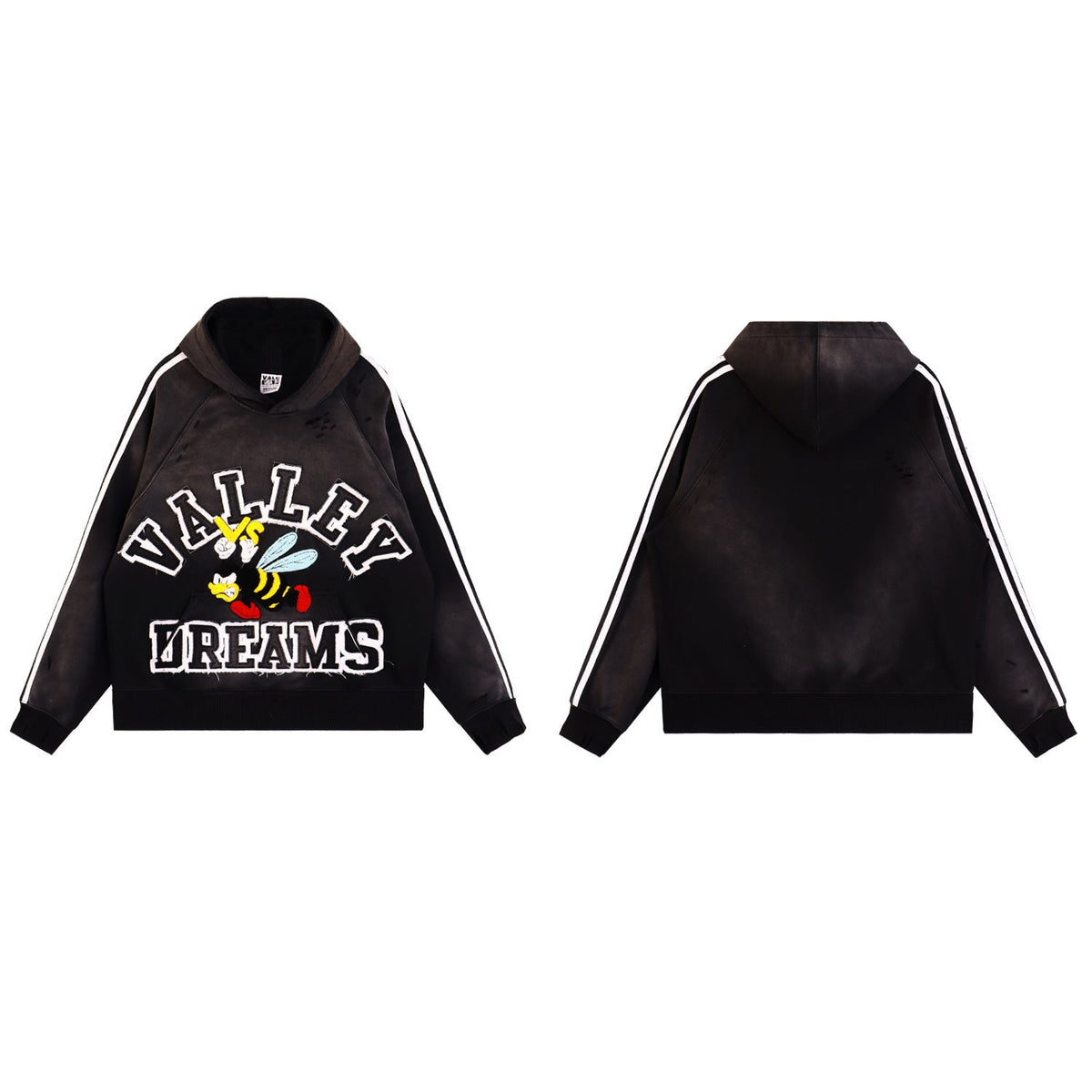 Vale Forever Distressed Bee Hoodie