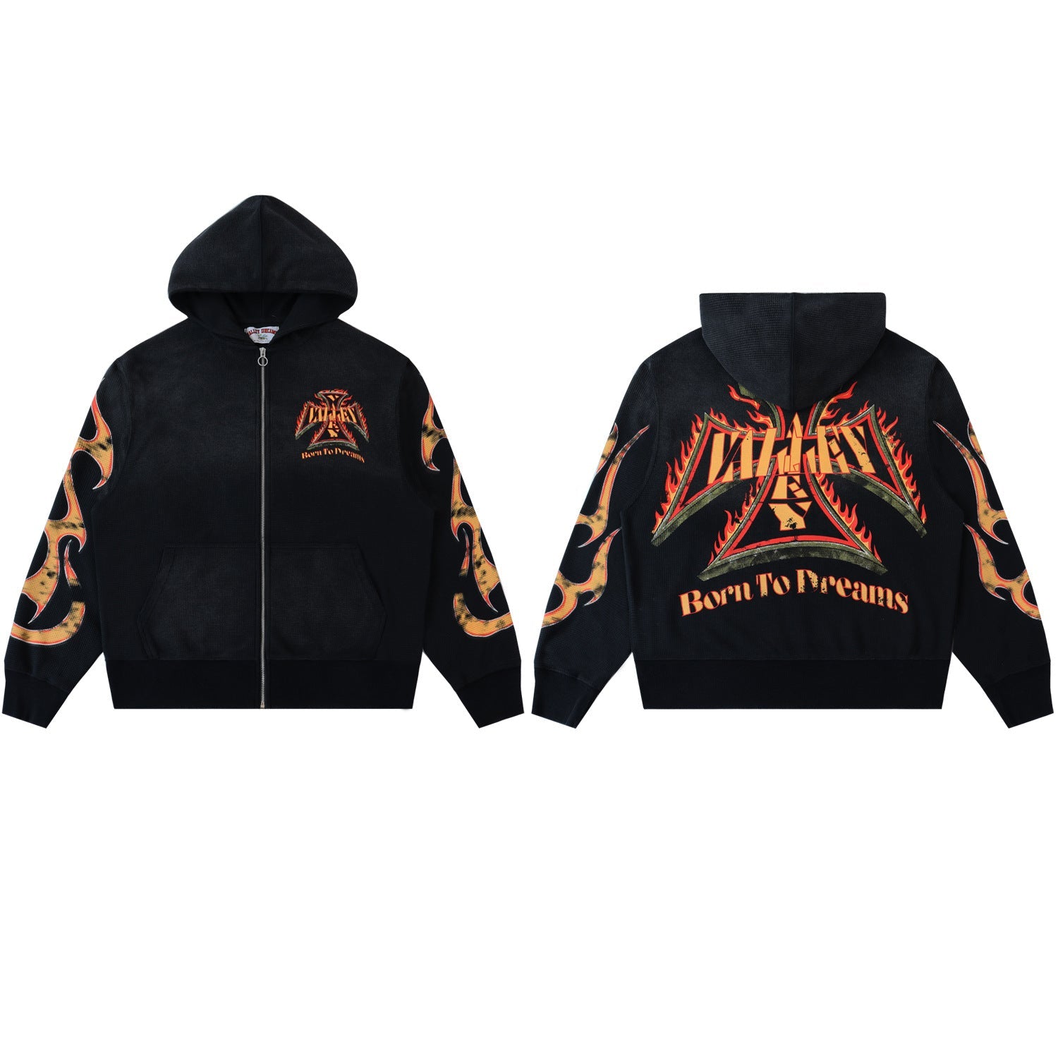 Vale Forever Flame Cross Hoodie