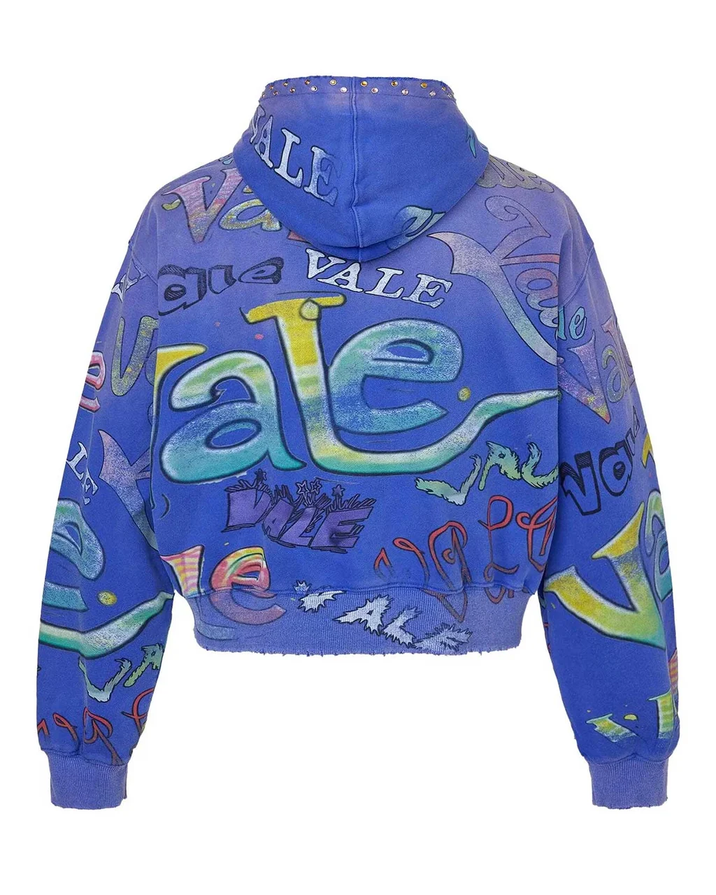 Vale Forever Rhinestone Graffiti Hoodie