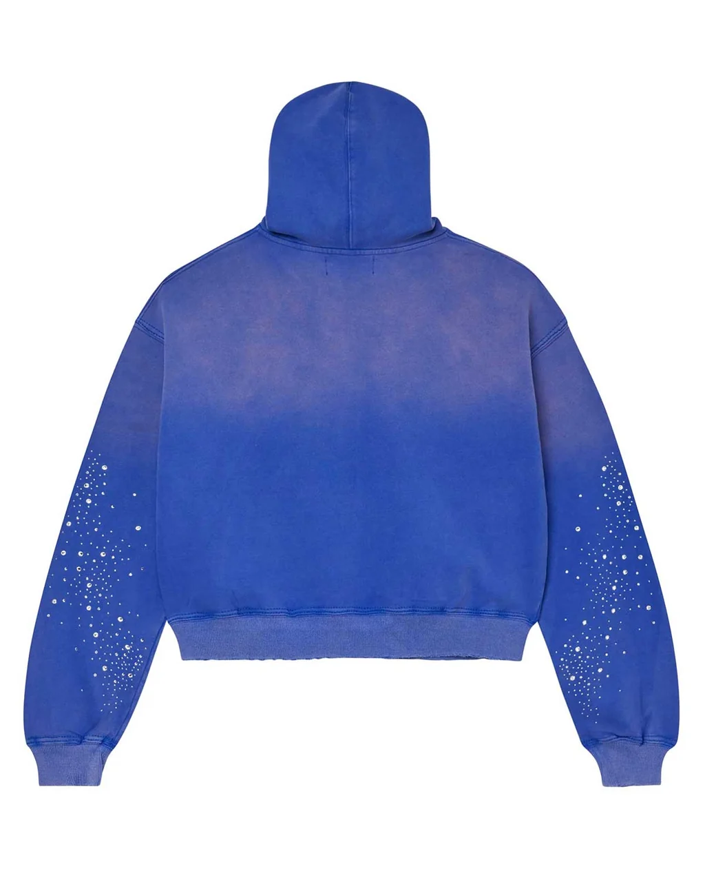 Vale Forever Blue Rhinestone Chenille Hoodie