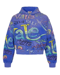 Vale Forever Rhinestone Graffiti Hoodie