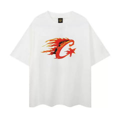 Corteiz Summer New Devil's Island Fun Letter Printed Trendy Brand Men's and Women's Loose Casual Round Neck Short sleeved T-shirt (32)