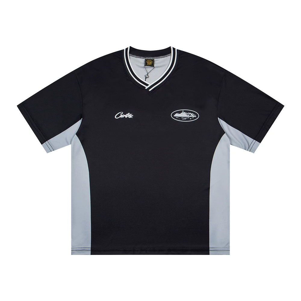 Cortez Island Training Jersey Devil's Island V-neck Short sleeved Shirt Tee Quick drying