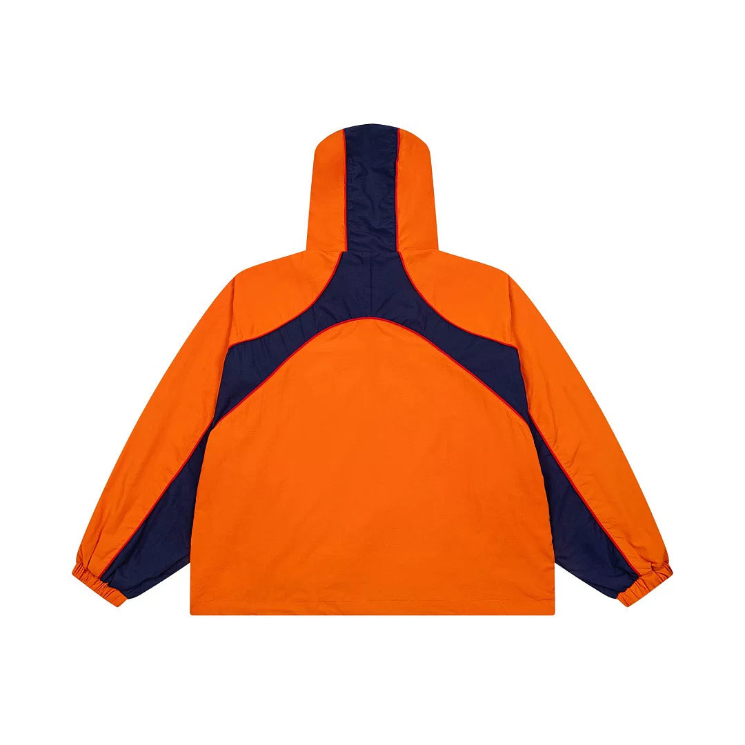 Corteiz American High Street Trendy Brand Spring and Autumn Contrast Embroidery Woven Half Zipper Stormtrooper Jacket Hooded Jacket