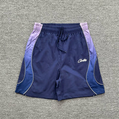 Corteiz trendy street style summer contrasting embroidery retro casual reflective strip design quick drying beach drawstring shorts