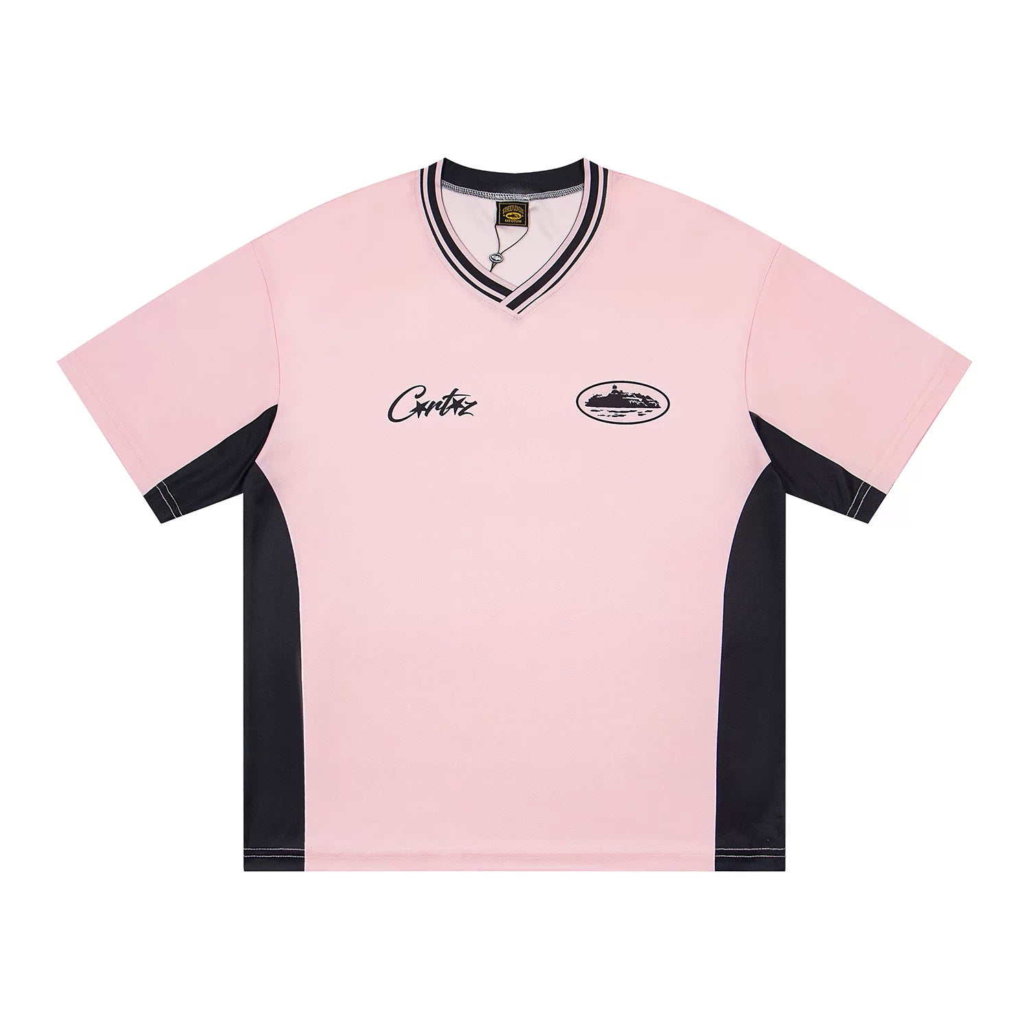 Cortez Island Training Jersey Devil's Island V-neck Short sleeved Shirt Tee Quick drying
