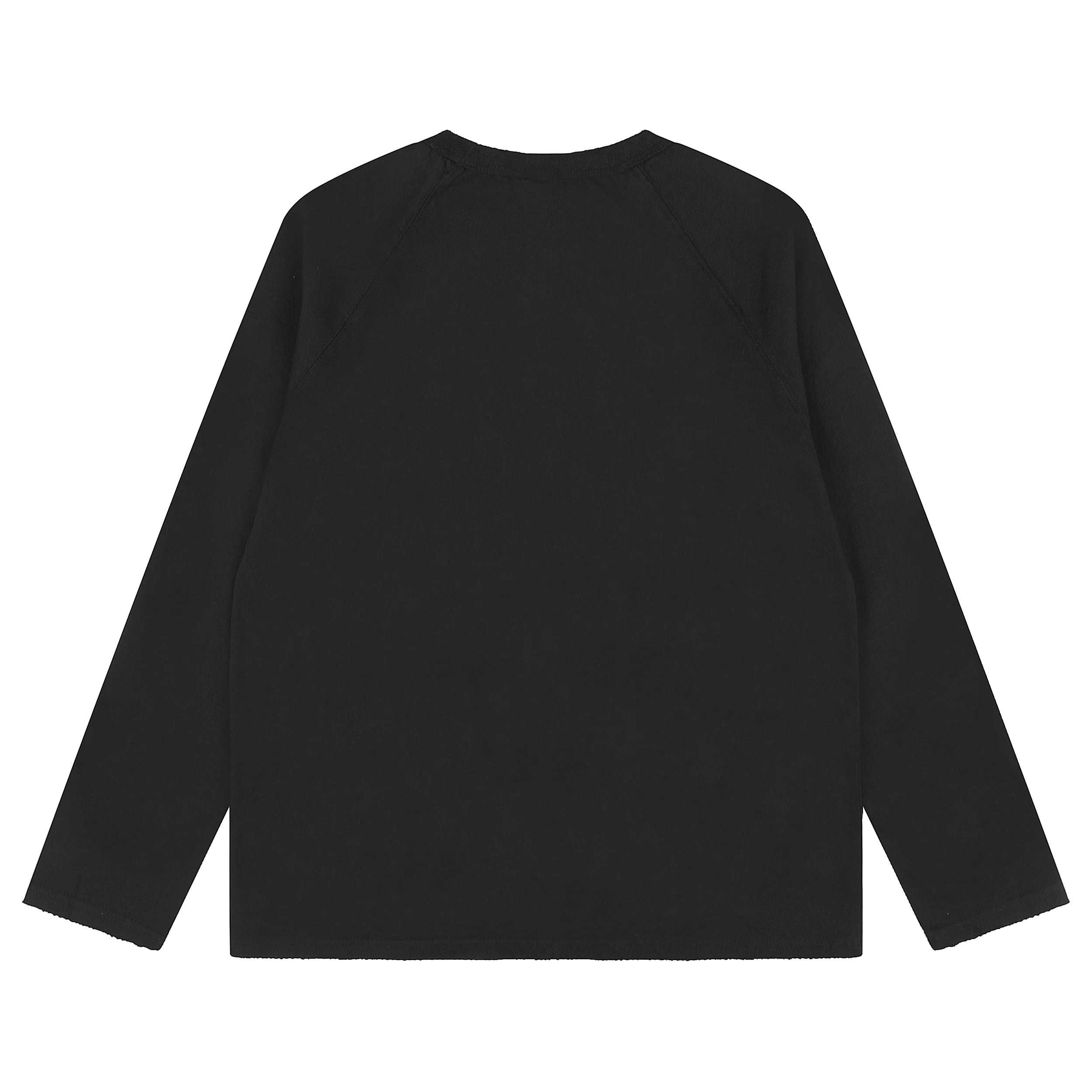 Corteiz Devil's Island letter logo printed long sleeved T-shirt for spring and autumn hip-hop rap loose casual round neck top