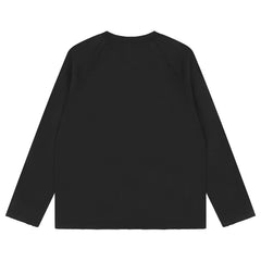 Corteiz Devil's Island letter logo printed long sleeved T-shirt for spring and autumn hip-hop rap loose casual round neck top