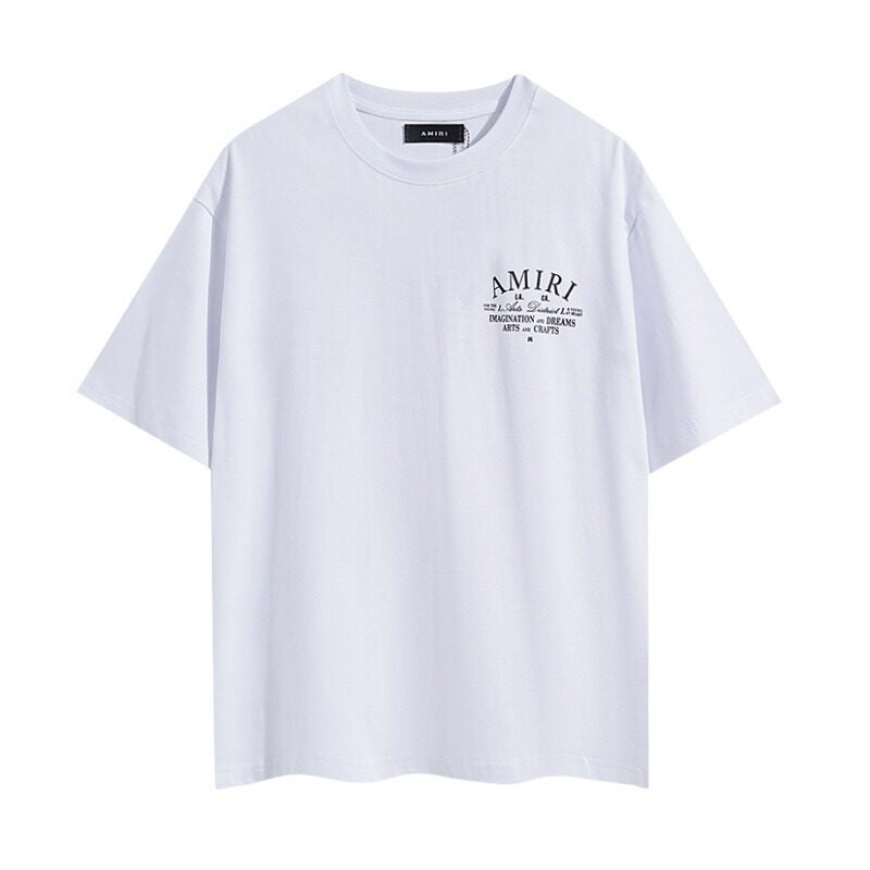 AMIRI White Minimal Logo Oversized Casual Tee