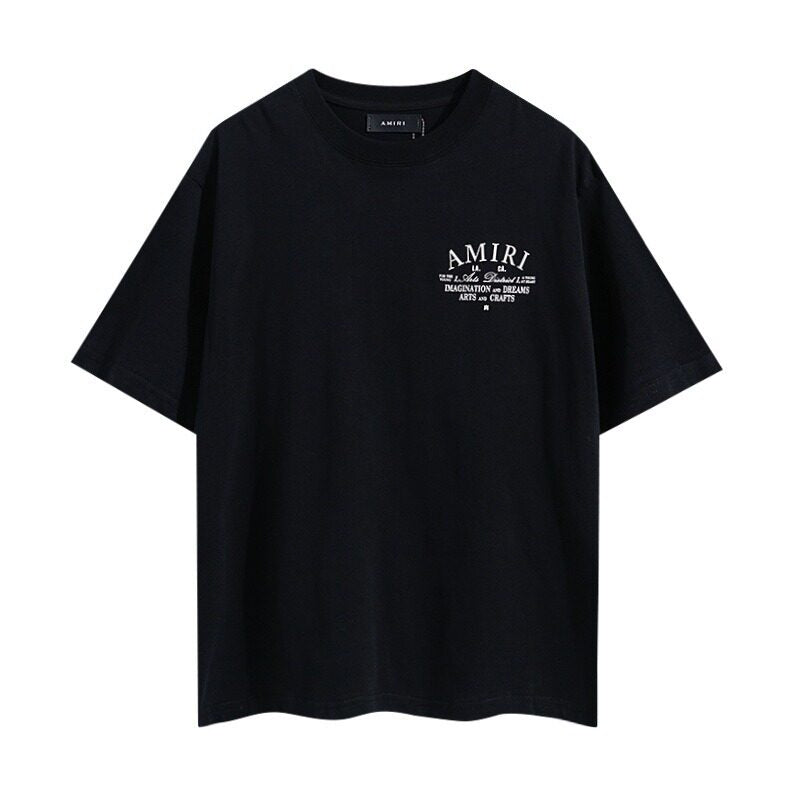 AMIRI Black Minimal Logo Oversized Casual Tee