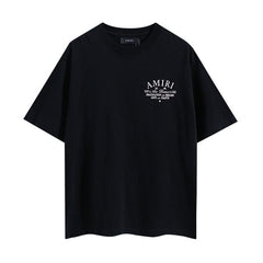 AMIRI Black Minimal Logo Oversized Casual Tee