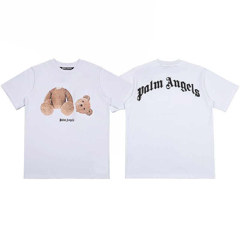 Palm Angels White Teddy Bear Graphic Tee