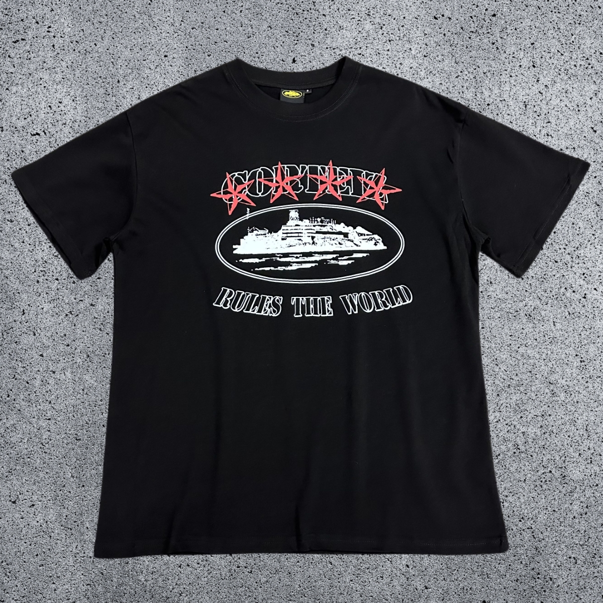 Corteiz Rules The World T-Shirt  Black