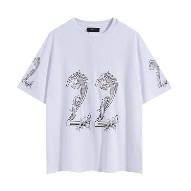 AMIRI White Ornate 22 Graphic Tee