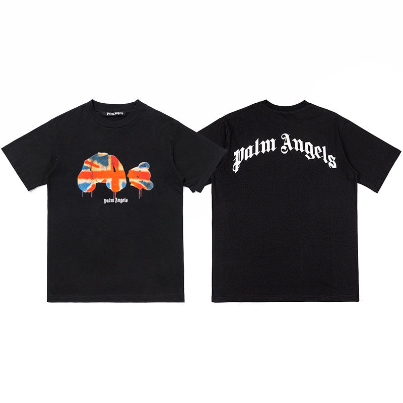 Palm Angels Black Flag Teddy Bear Tee