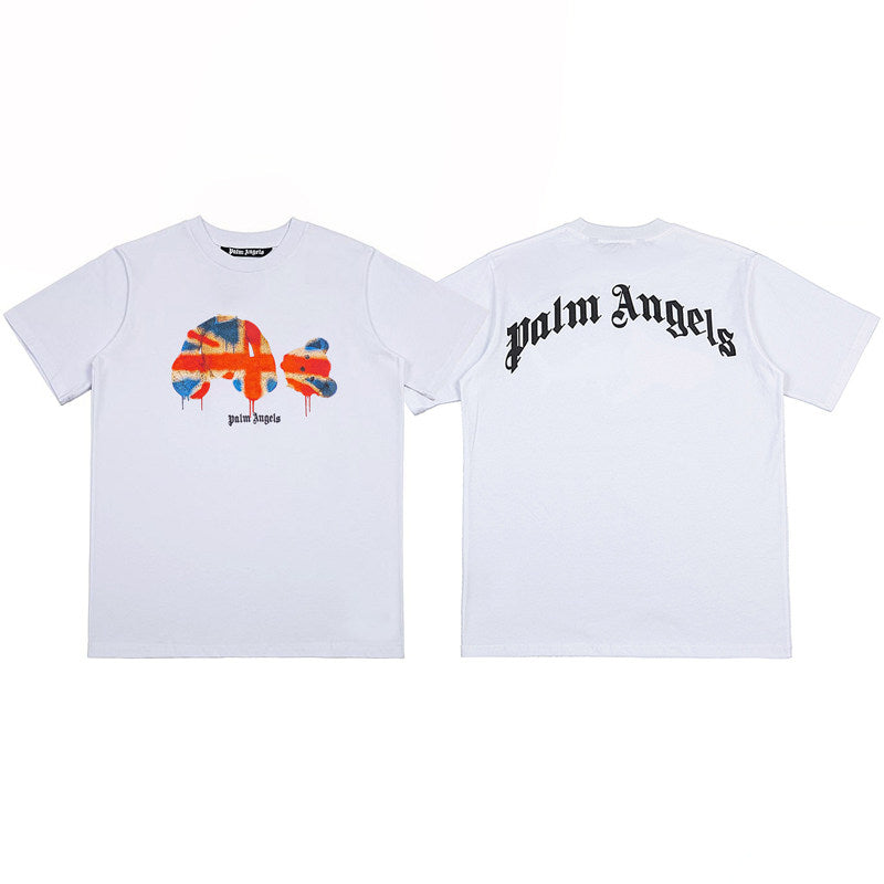 Palm Angels Black Flag Teddy Bear Tee