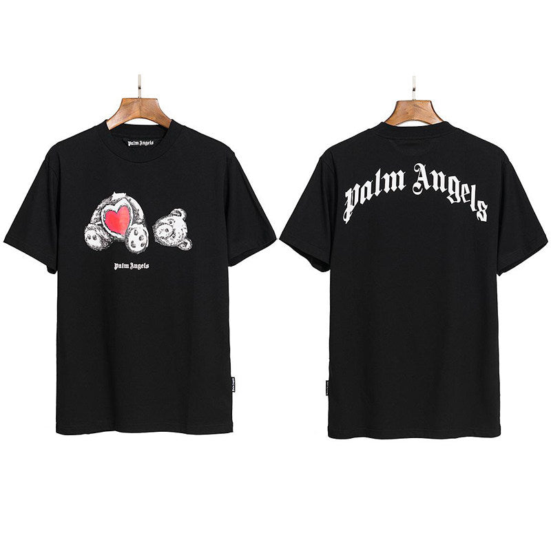 Palm Angels Heart Teddy Bear Tee
