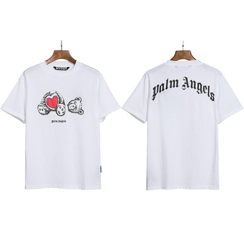Palm Angels Heart Teddy Bear Tee