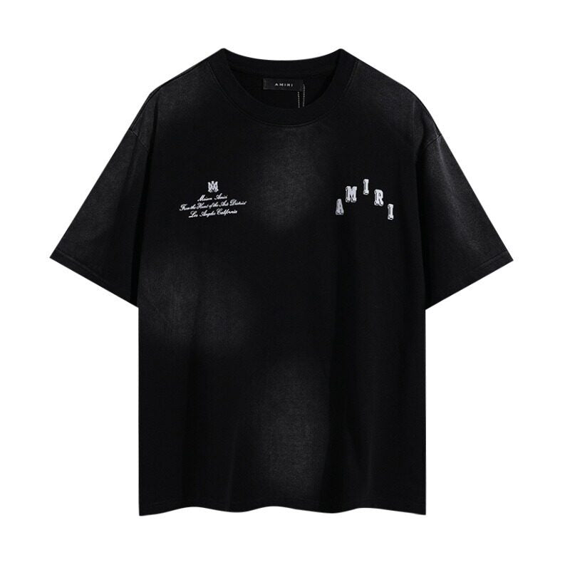 AMIRI Retro Washed LA Luxury Street‑wear Graphic T‑Shirt