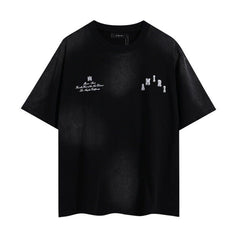 AMIRI Retro Washed LA Luxury Street‑wear Graphic T‑Shirt